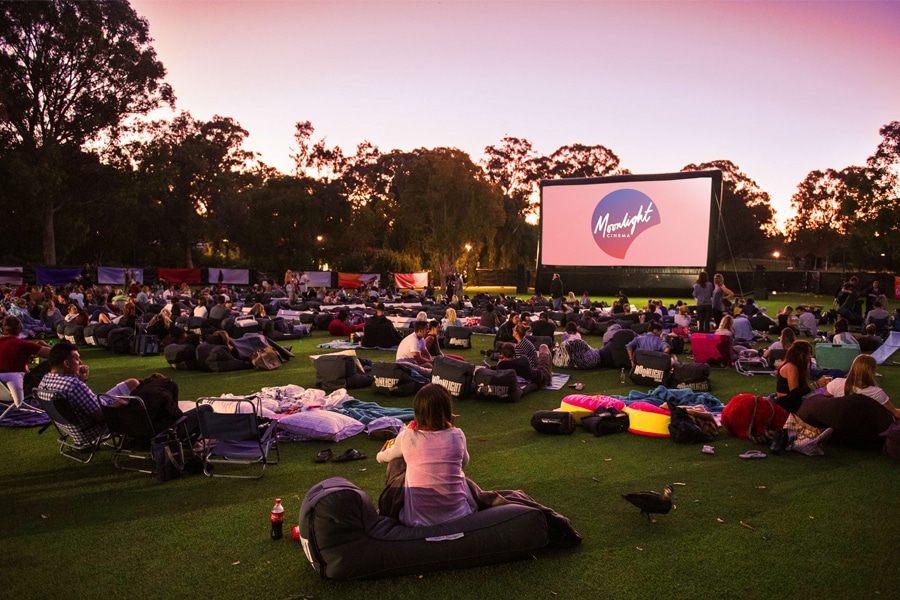 moonlight outdoor cinema sunset