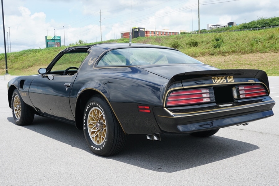 Burt Reynolds’ 1978 Pontiac Firebird Trans Am 'Bandit' rear