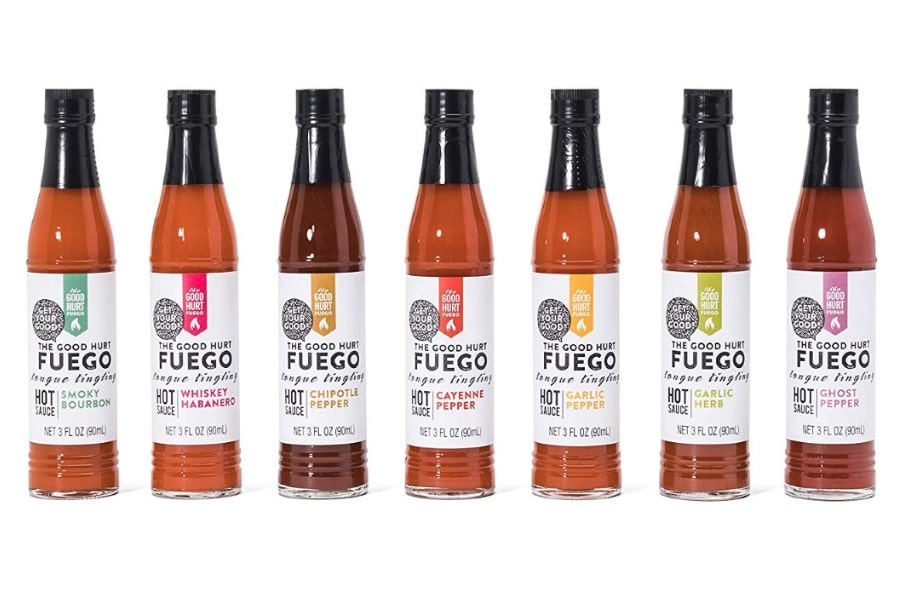 the good hurt fuego hot sauce sampler pack