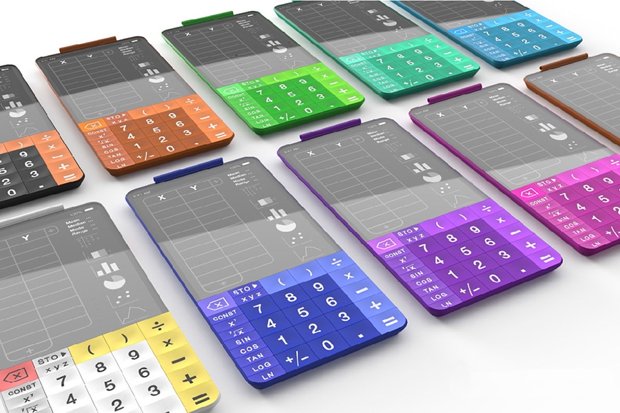 scientific calculator touchcal different colors