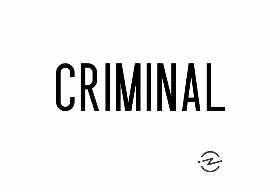 criminal black logo
