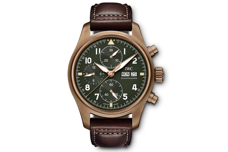 iwc pilot’s watch chronograph spitfire bronze