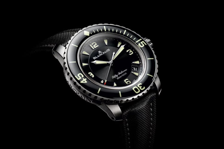 blancpain fifty fathoms automatique titanium