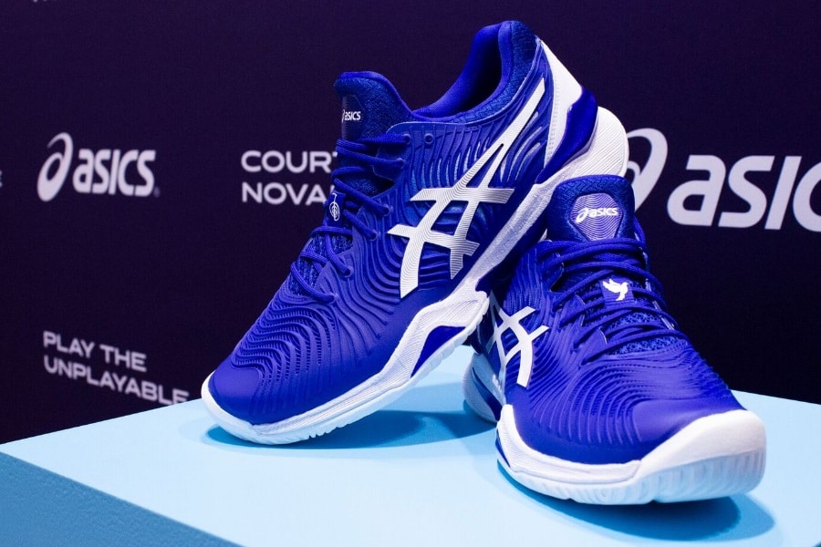 djokovic asics tennis shoes