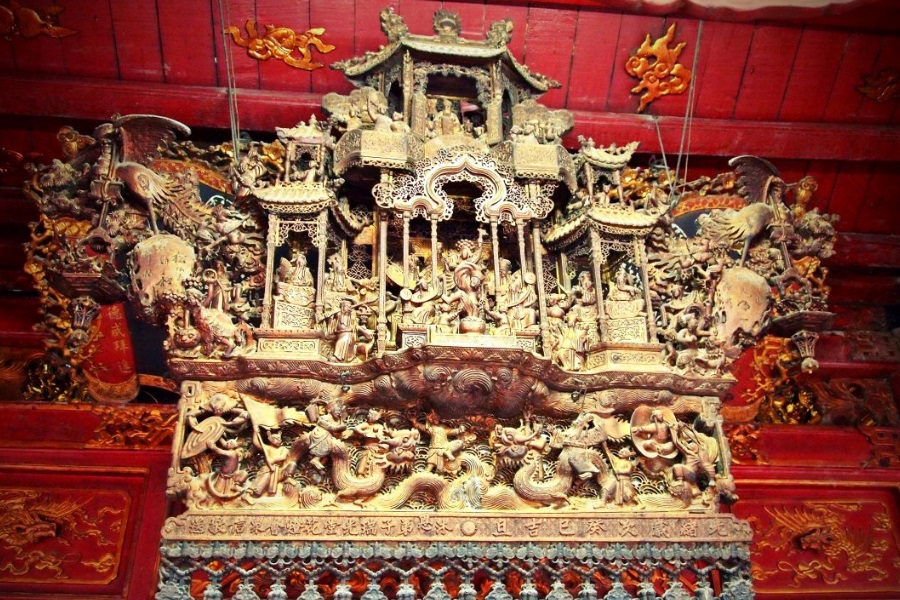 vietnam wood carving