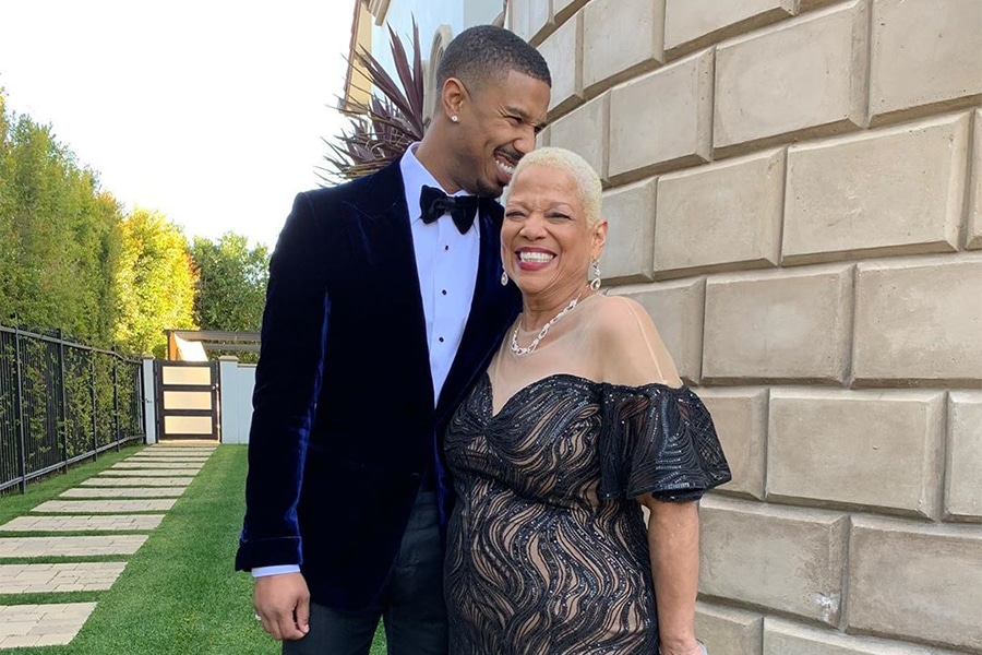 Michael B Jordan and Mother