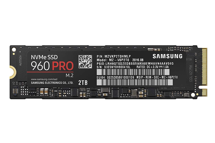 Samsung 960 PRO Series - 2TB PCIe NVMe - M.2 Internal SSD