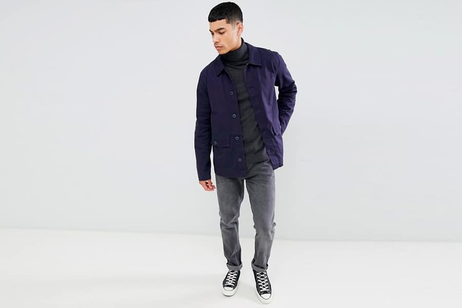 Mens navy hot sale chore jacket