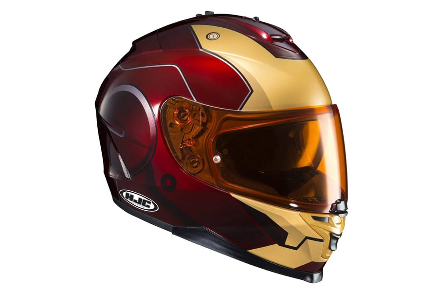 HJC Helmets Marvel IS-17 Unisex-Adult Full Face Ironman Street Motorcycle Helmet