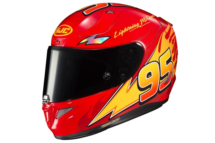 lightning mcqueen bike helmet