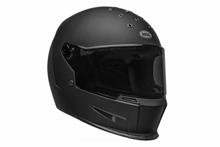 black biker helmet