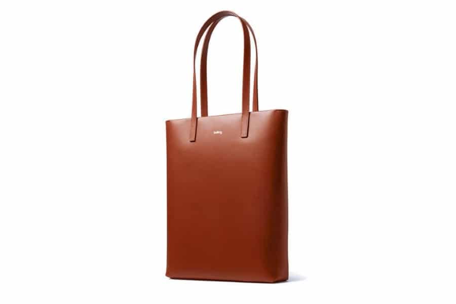 modern leather tote bag
