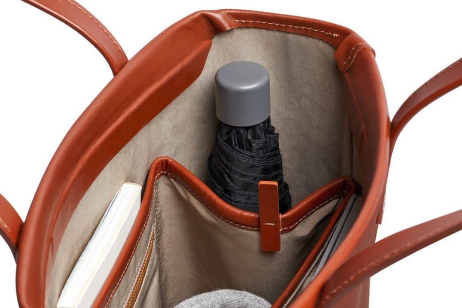 modern leather tote bag