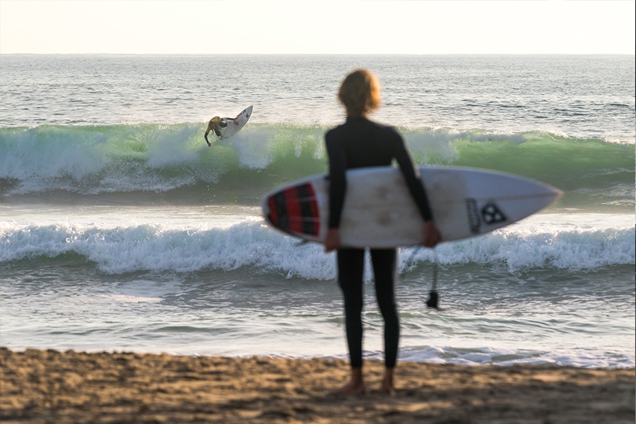 Surfer at Huntington Beach