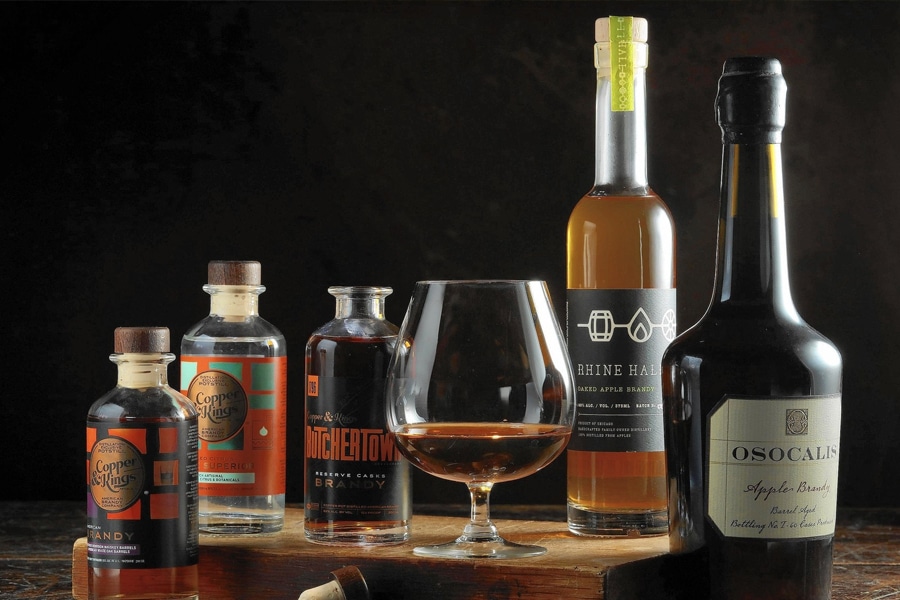 assorted brands of american brandy