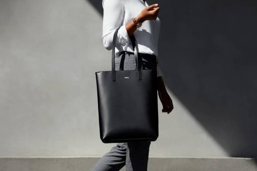 leather tote bag