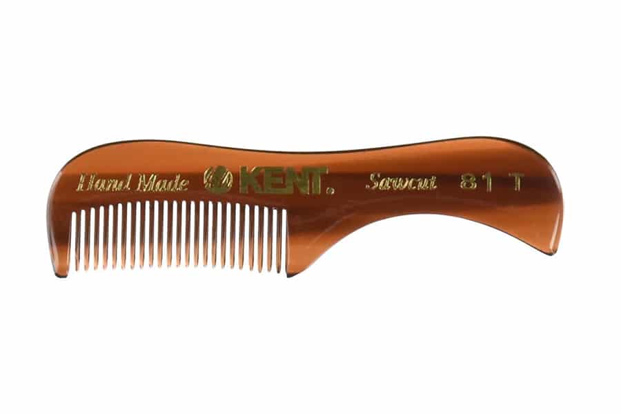 Kent 81T Men's Handmade Beard, Moustache Comb