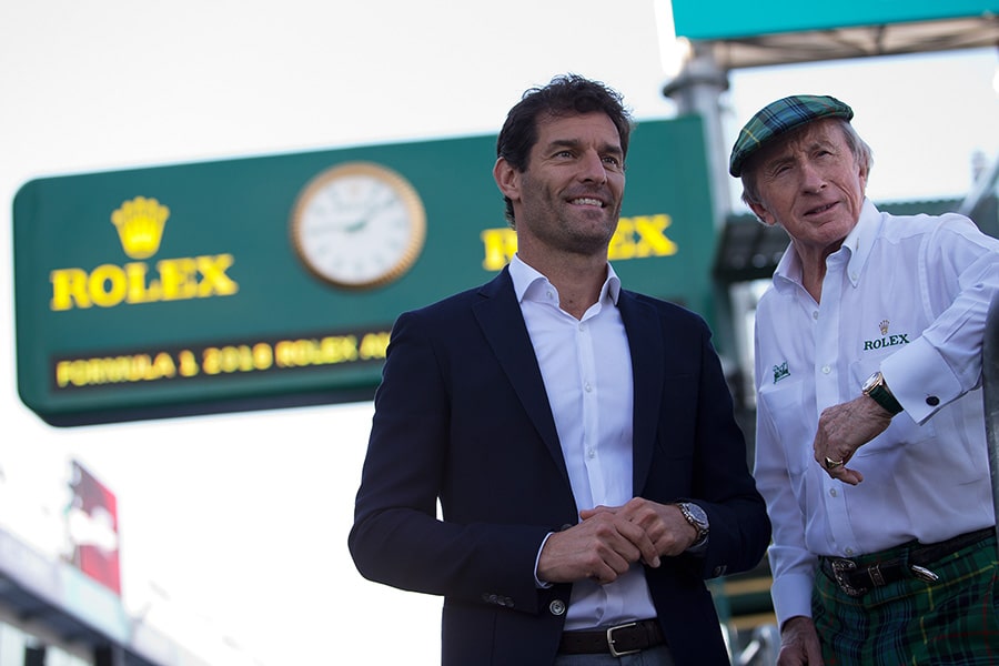 Mark Webber Rolex time keeper