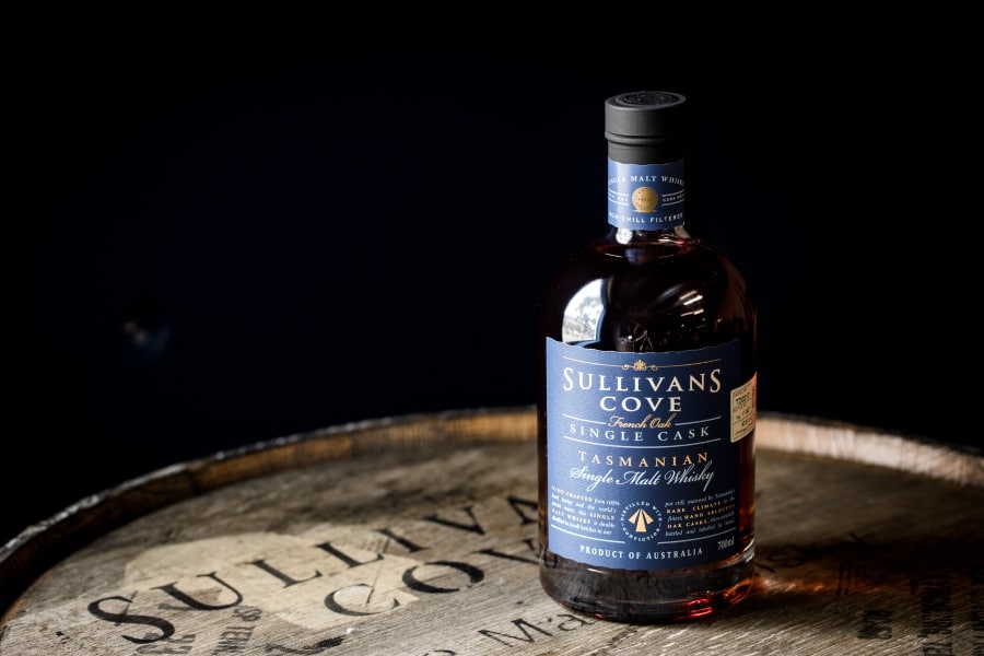 Bottle of Sullivans Cove whisky