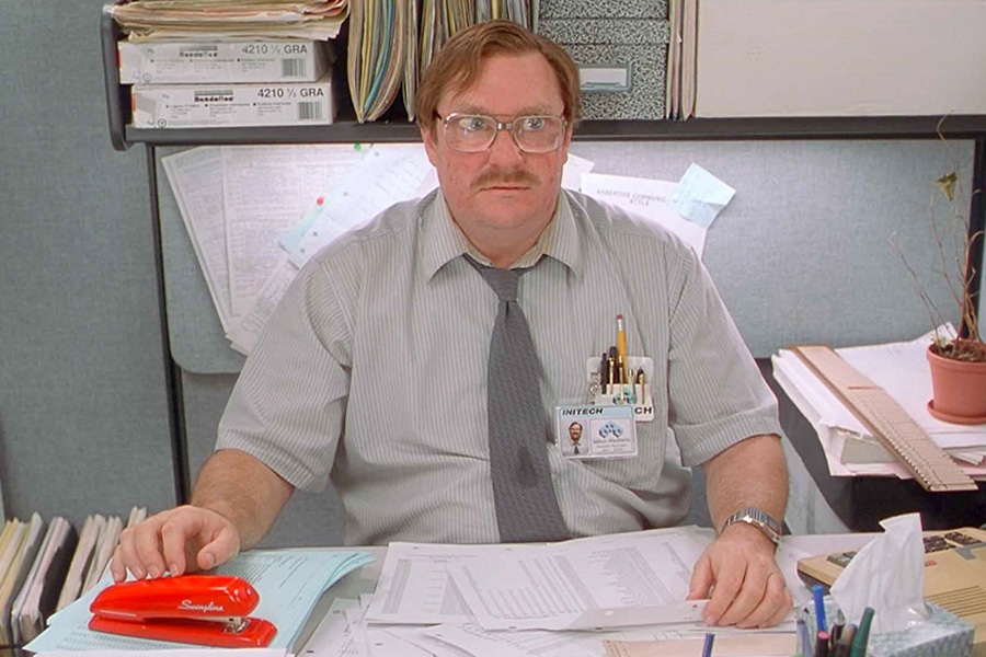 have you seen my stapler office space scene