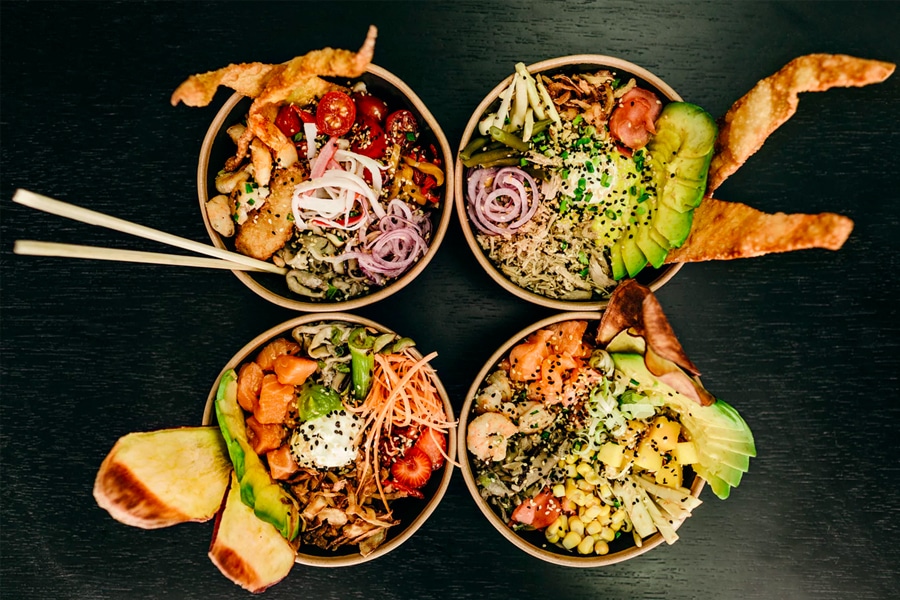 Four Poke Bowls