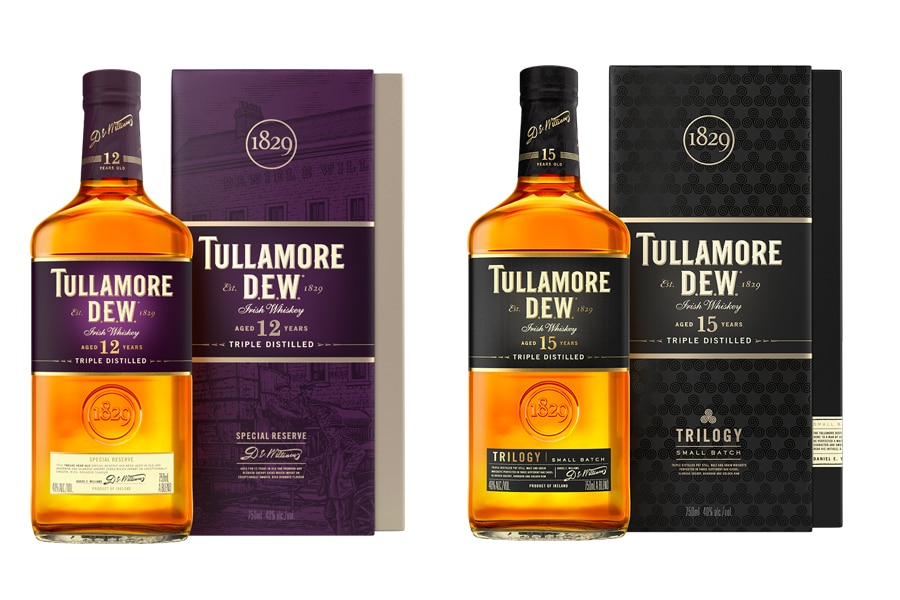 Tullamore Dew 12 and 15 year old