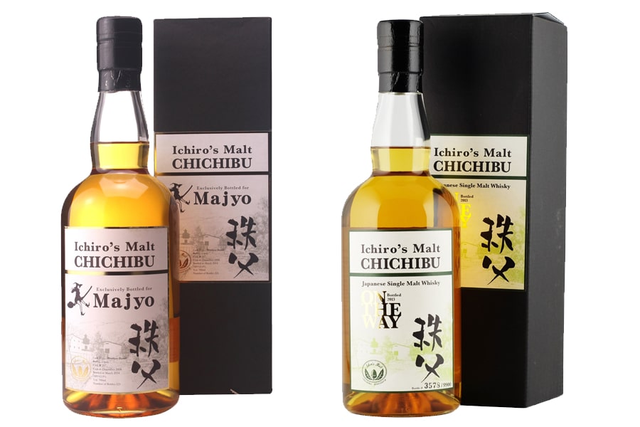 Chichibu whisky bottles