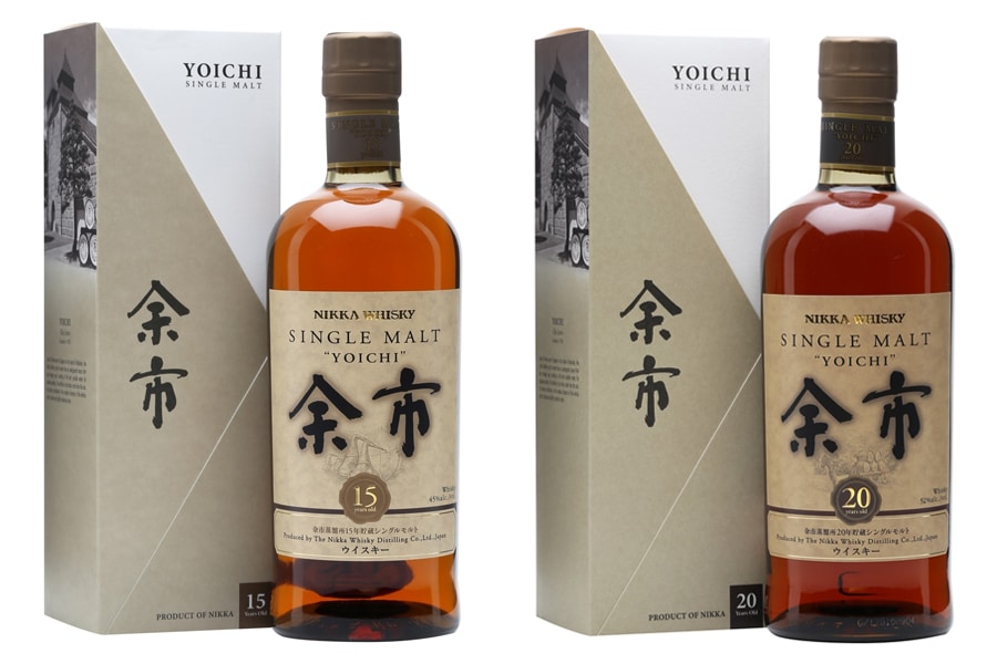Yoichi whisky bottles 