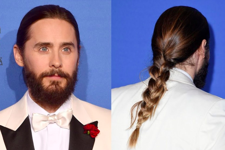 Jared Leto with long hairstyle haircut