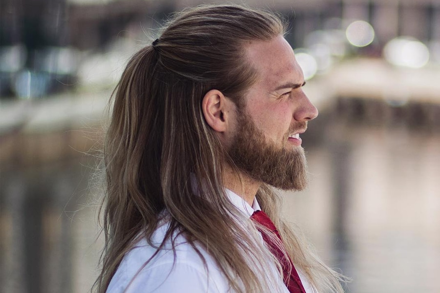 half and half hairstyle men