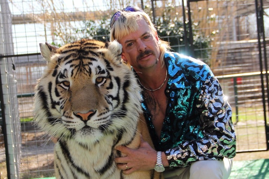 Joe Exotic with Tiger