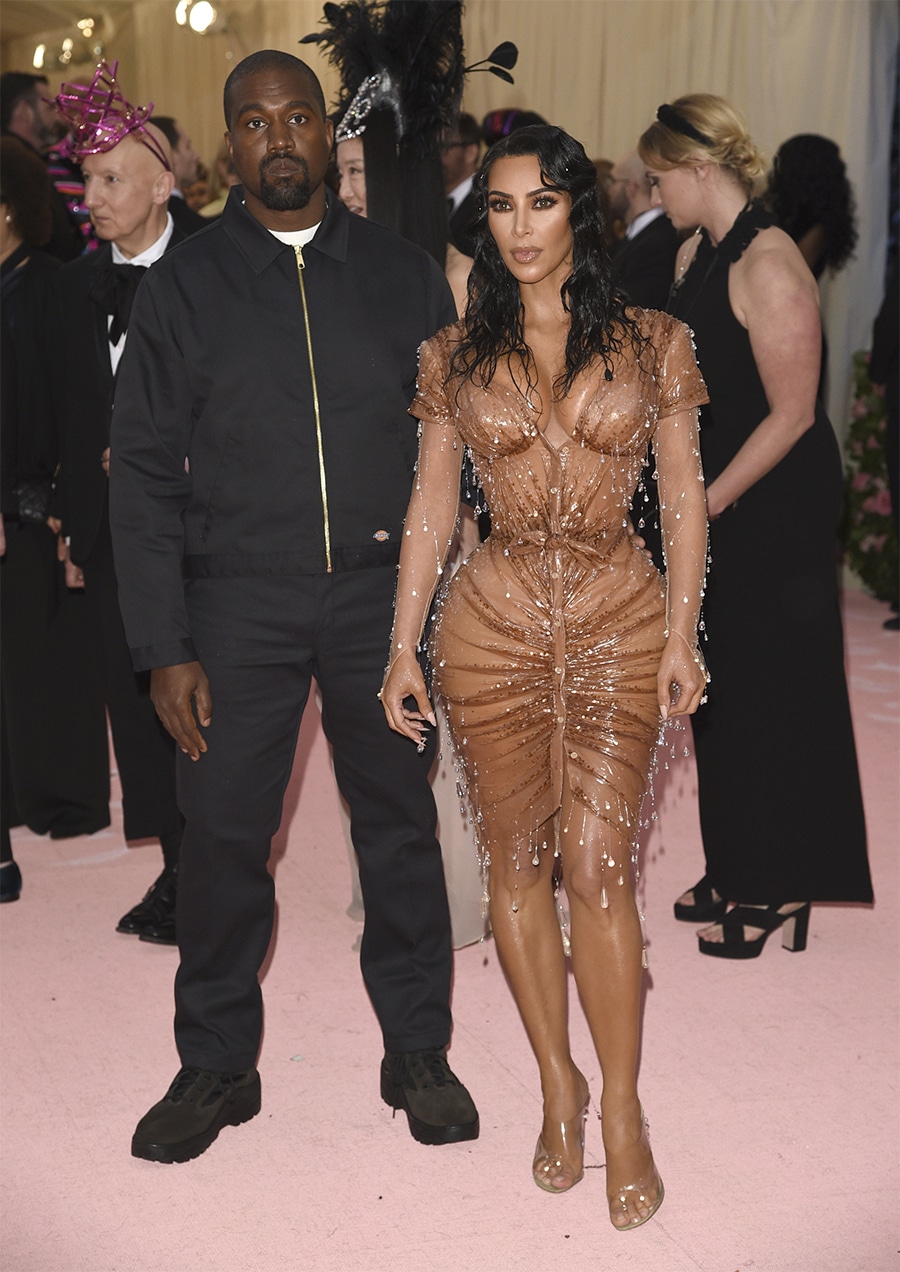 Kanye and Kim at the Met Gala Ball