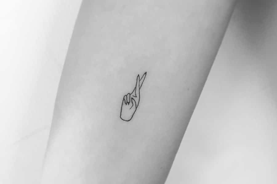 minimalist tattoo for men