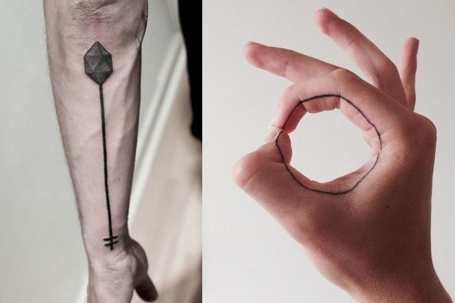 minimalist tattoo for men