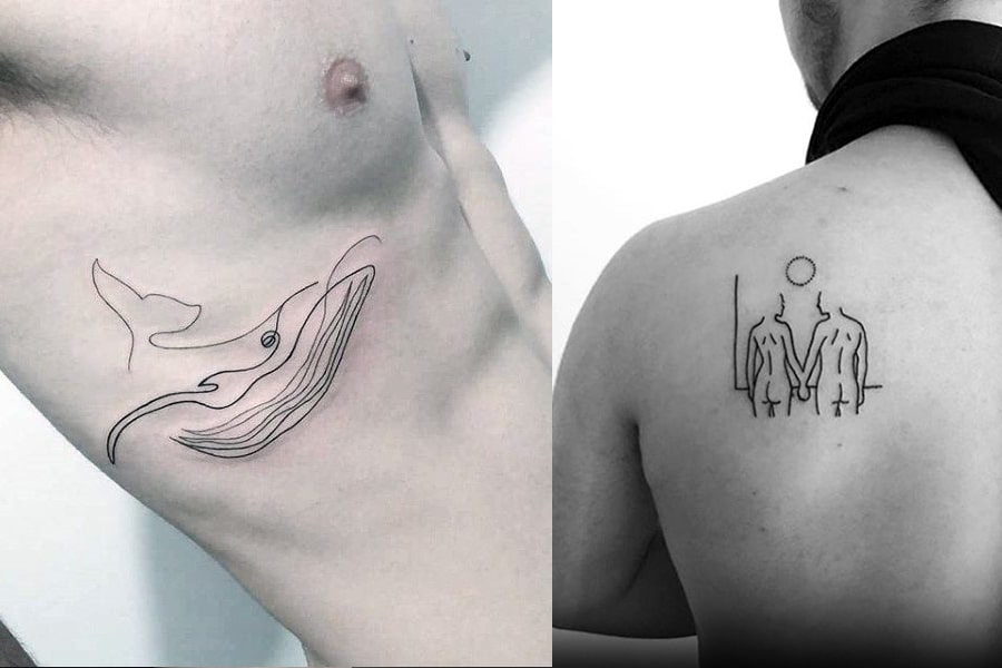 minimalist tattoo for men