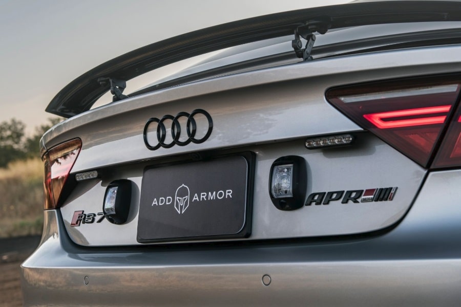 audi rs7 rear view