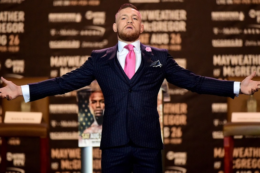 Conor McGregor Pinstripe Suit