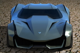corvette stingray front design of a car