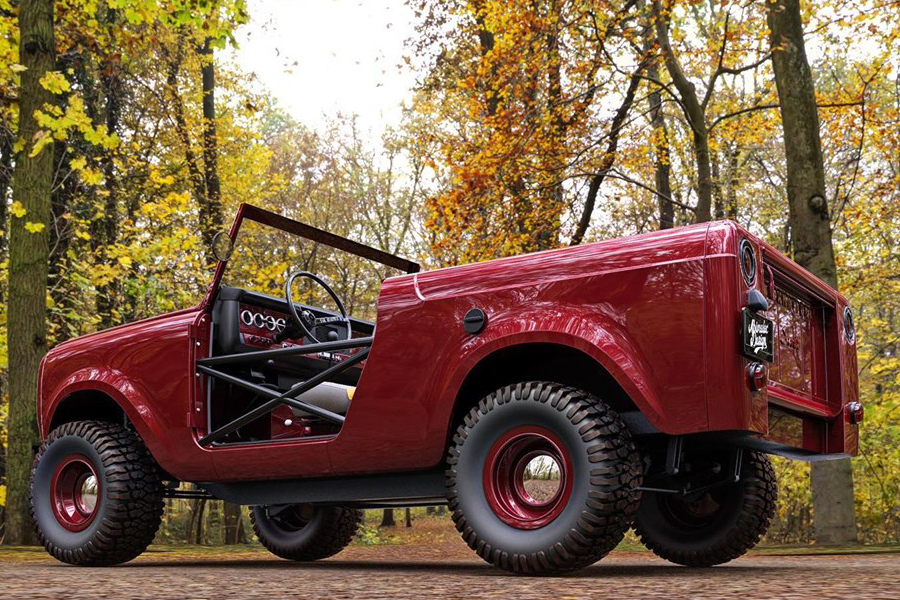 Hellscout red paint custom build vehicle