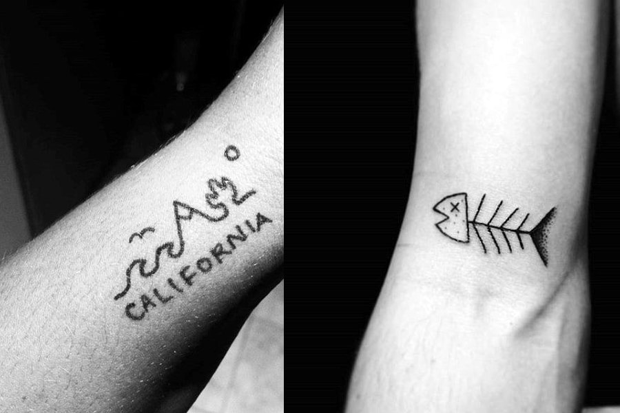 Minimalist coordinates tattoo on the right inner forearm | Coordinates  tattoo, Hand tattoos, Minimalist tattoo