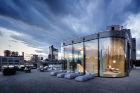 outside zaha hadid penthouse