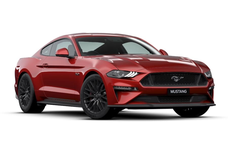 2020 ford mustang red hot paint