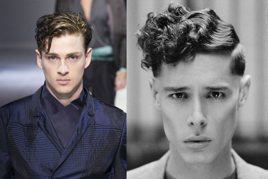 male haircuts wavy hair