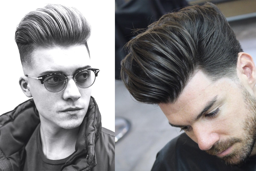 50+ Medium Length Hairstyles & Haircut Tips for Men - Pompadour