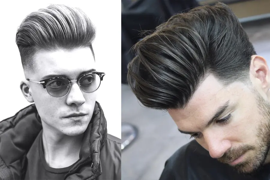 50+ Mittellange Frisuren Haarschnitt Tipps für Männer - Pompadour