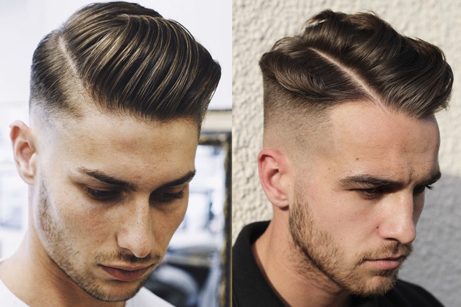 50+ Medium Length Hairstyles & Haircut Tips for Men - Side Part Fade