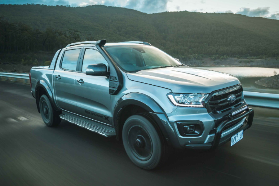 ford ranger wildtrak x on road