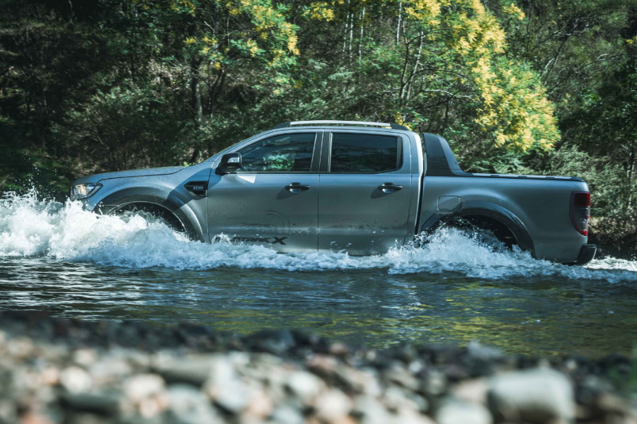 ford ranger wildtrak x through water