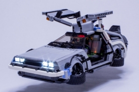 LEGO DeLorean both doors are open