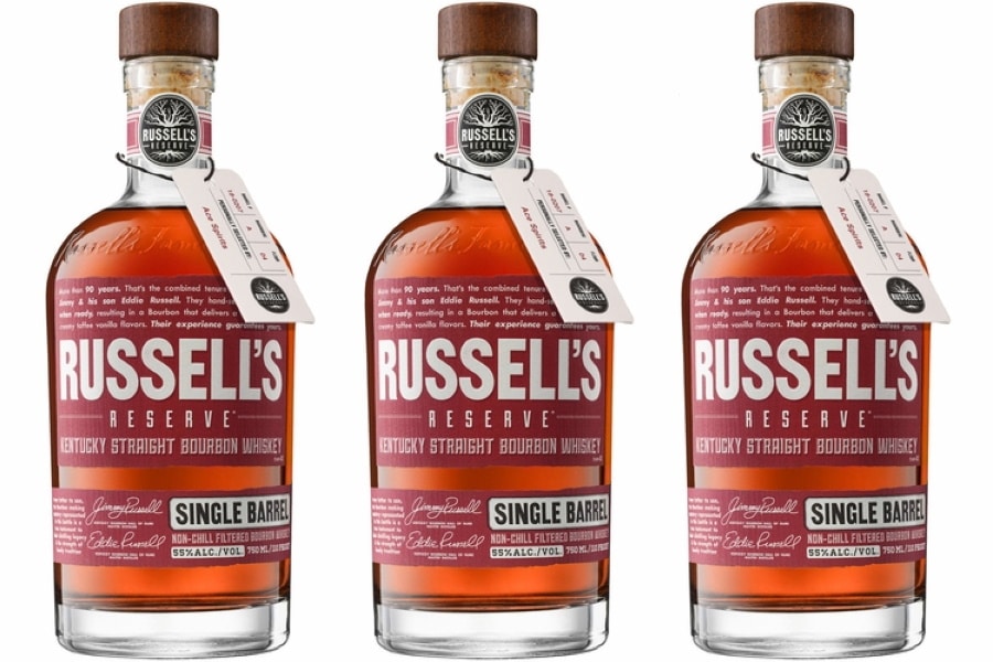 Bottles of Russell’s Reserve